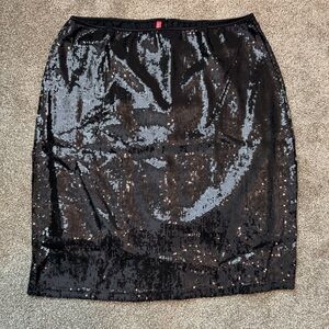 Ruby Ribbon Sequin Skirt